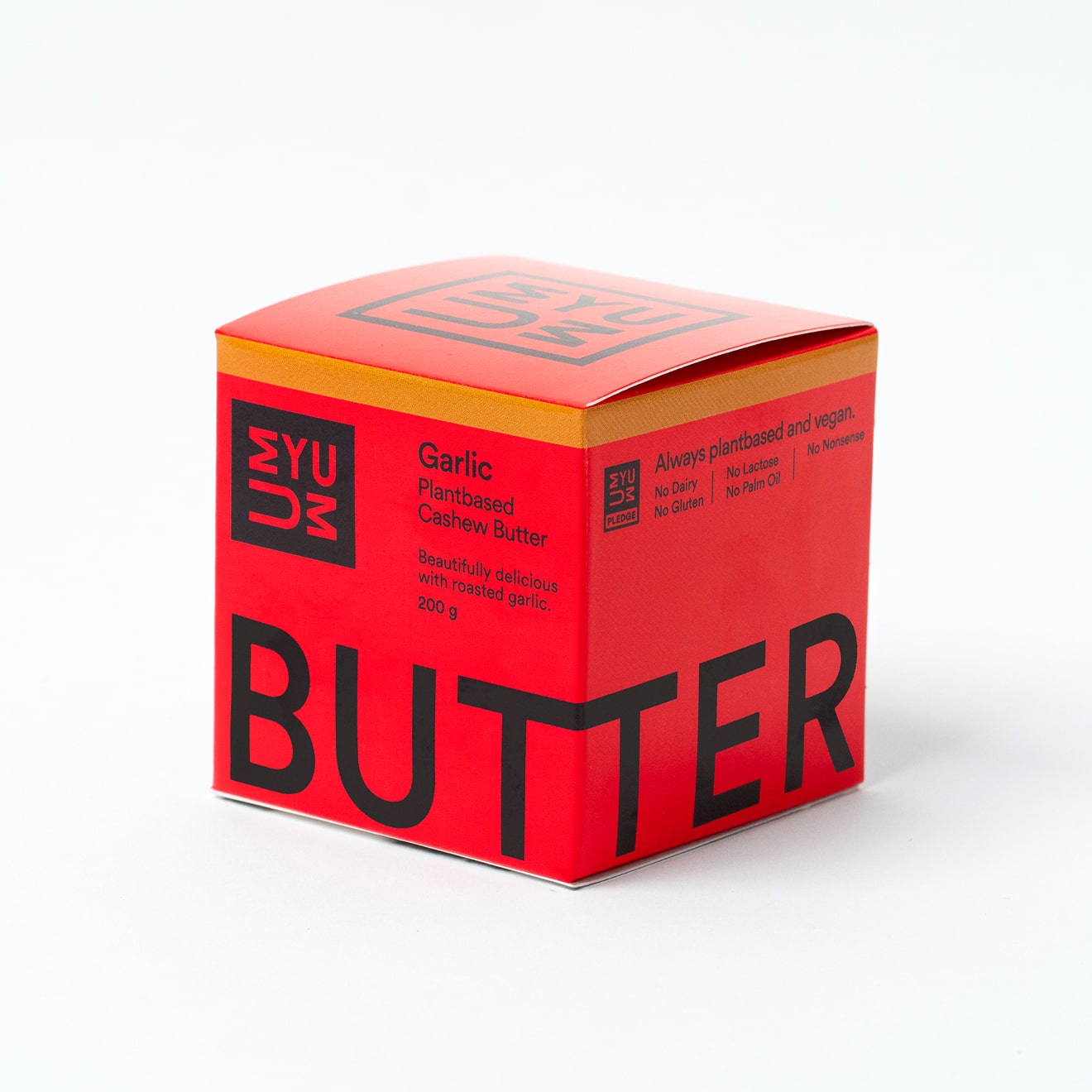UMYUM Garlic plantbased butter packaging.